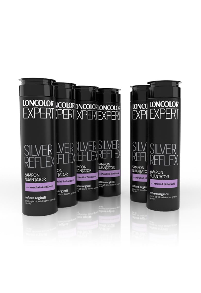 Pachet 6x: Sampon nuantator Expert Silver pentru par blond - grizonat si alb - 250 ml