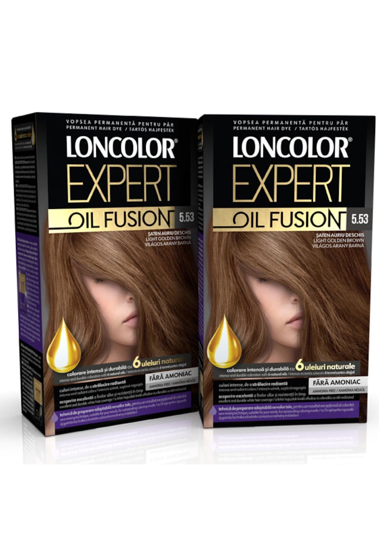 Pachet 2x: Vopsea de par permanenta  Expert Oil Fusion - 100 ml