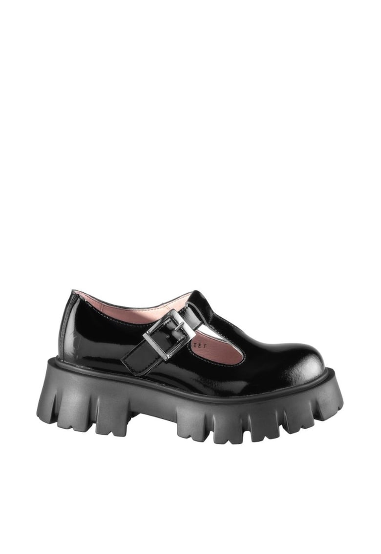 Pantofi Jane - Femei - Piele Lacuita - Negru