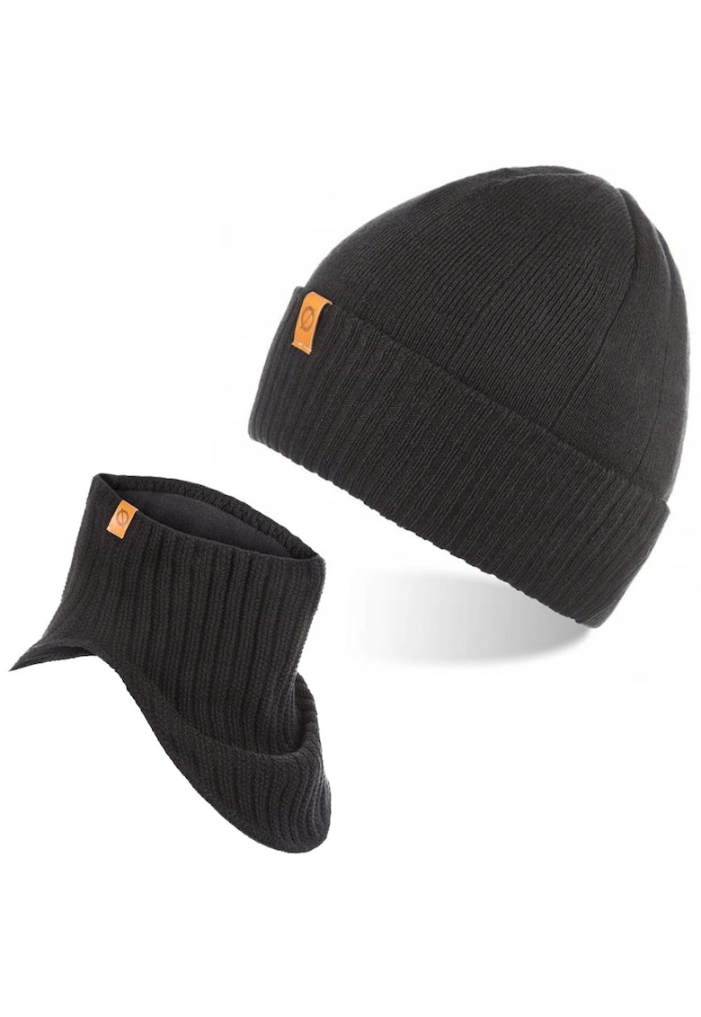 Set caciula si fular barbati Brodrene - Acril - Negru
