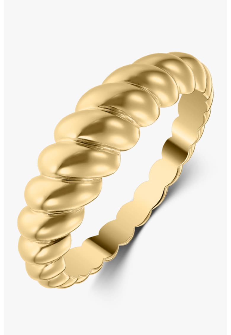 Inel din argint veritabil placat cu aur de 14K