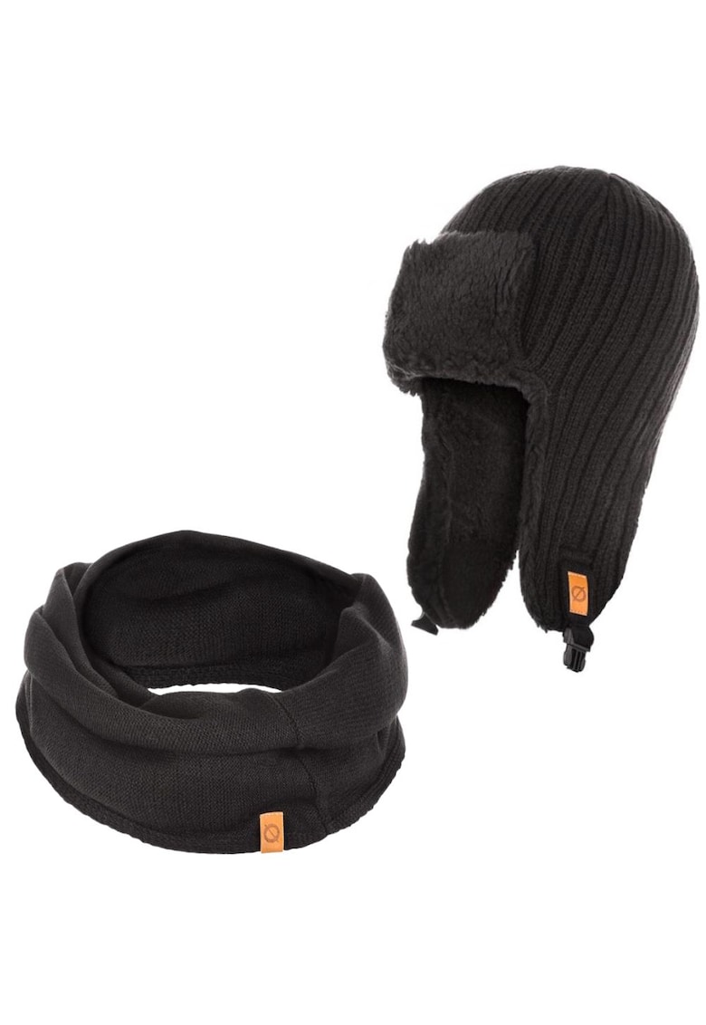 Set caciula cu fular barbati Brodrene - Acril - Negru