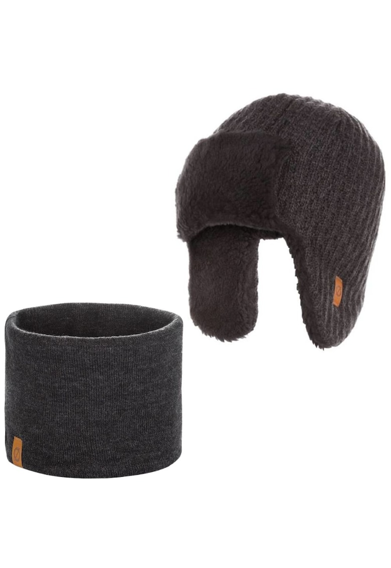 Set caciula cu fular barbati Brodrene - Acril - Gri inchis