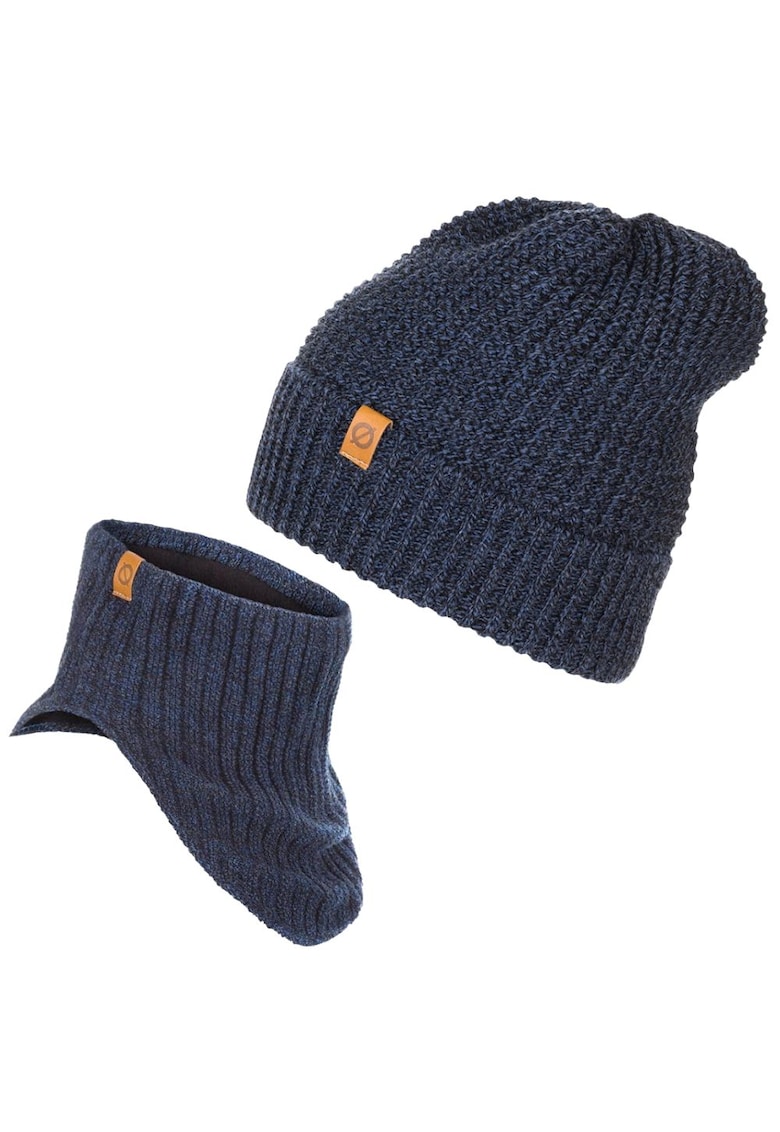 Set caciula cu fular barbati Brodrene - Acril - Albastru inchis