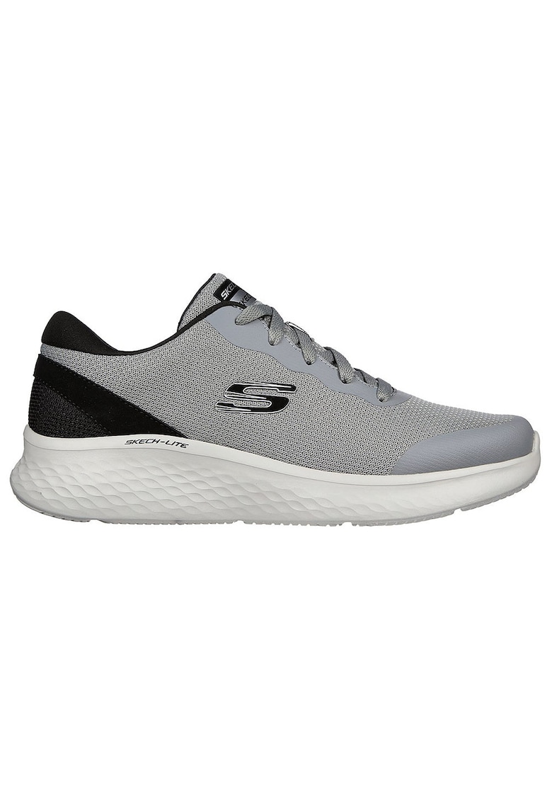 Pantofi sport cu amortizare si detalii peliculizate Skech-Lite Pro - Clear Rush - Negru/Gri