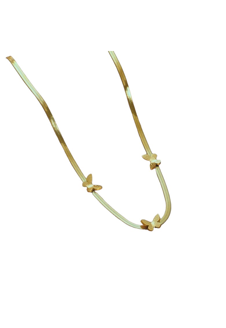 Colier auriu - cu fluturasi - David C5 -