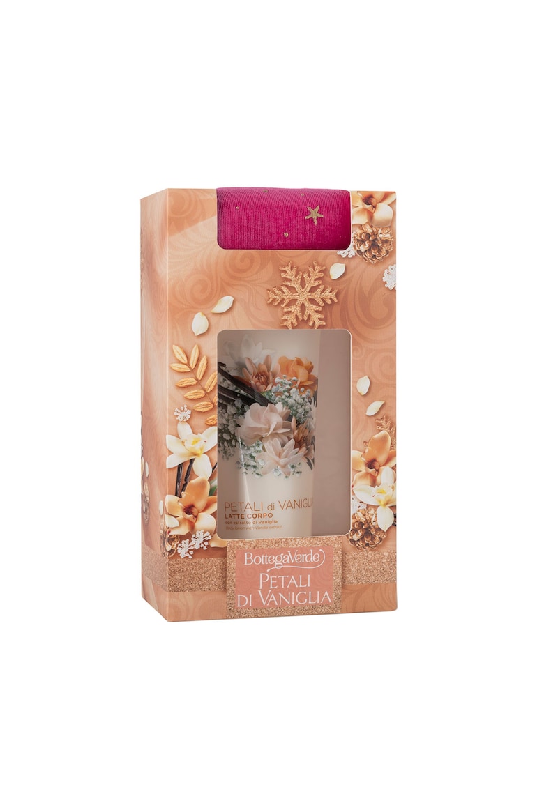 Set cadou Craciun - lapte de corp cu petale de vanilie - Petali di Vaniglia - 200 ML -