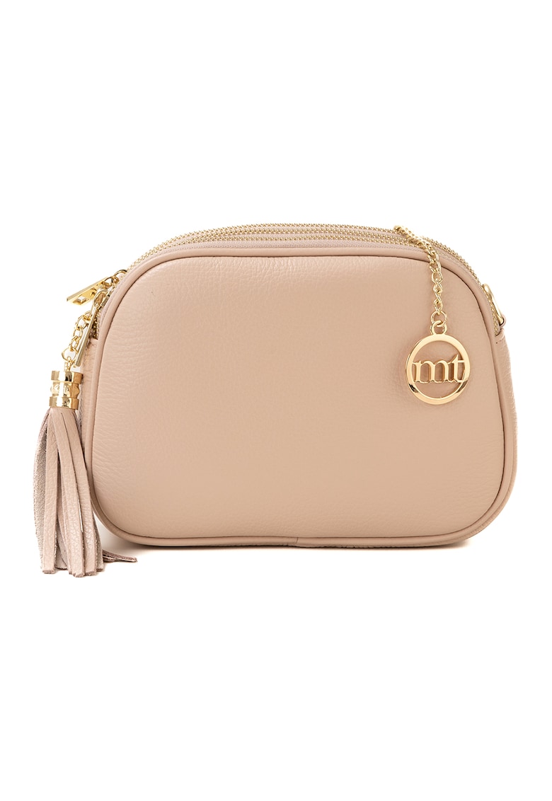 Geanta crossbody din piele cu trei compartimente