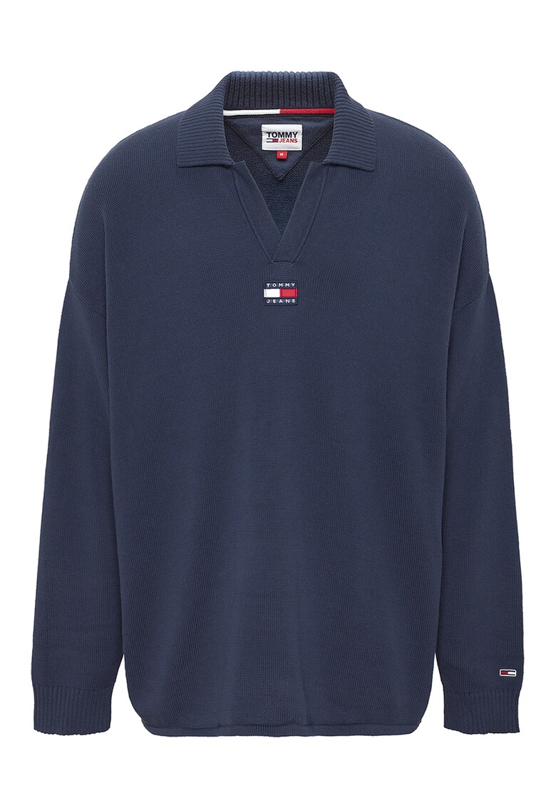 Tommy Jeans Пуловер с яка и лого за Мъже Tommy Jeans Пуловер с яка и лого за Мъже