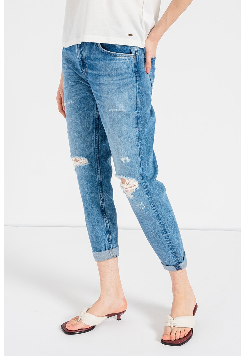 Blugi crop mom fit