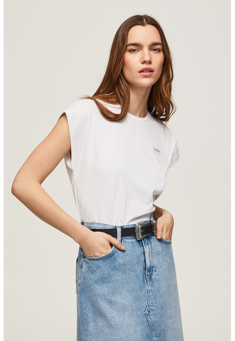 Tricou din bumbac Bloom - Alb optic