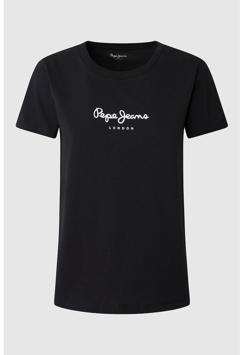 Tricou cu logo - Negru