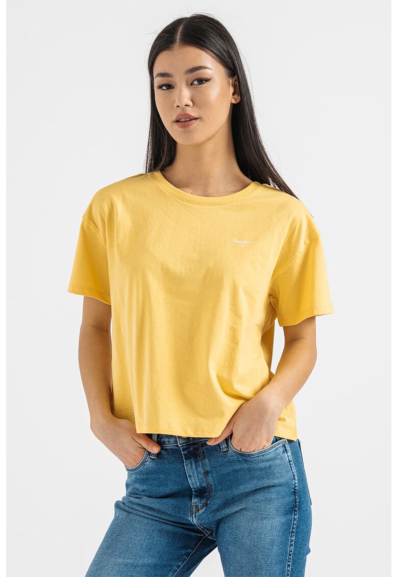Tricou crop cu maneci cazute Wimani