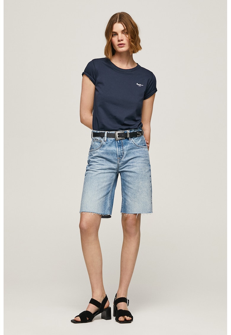 Pantaloni scurti relaxed fit din denim