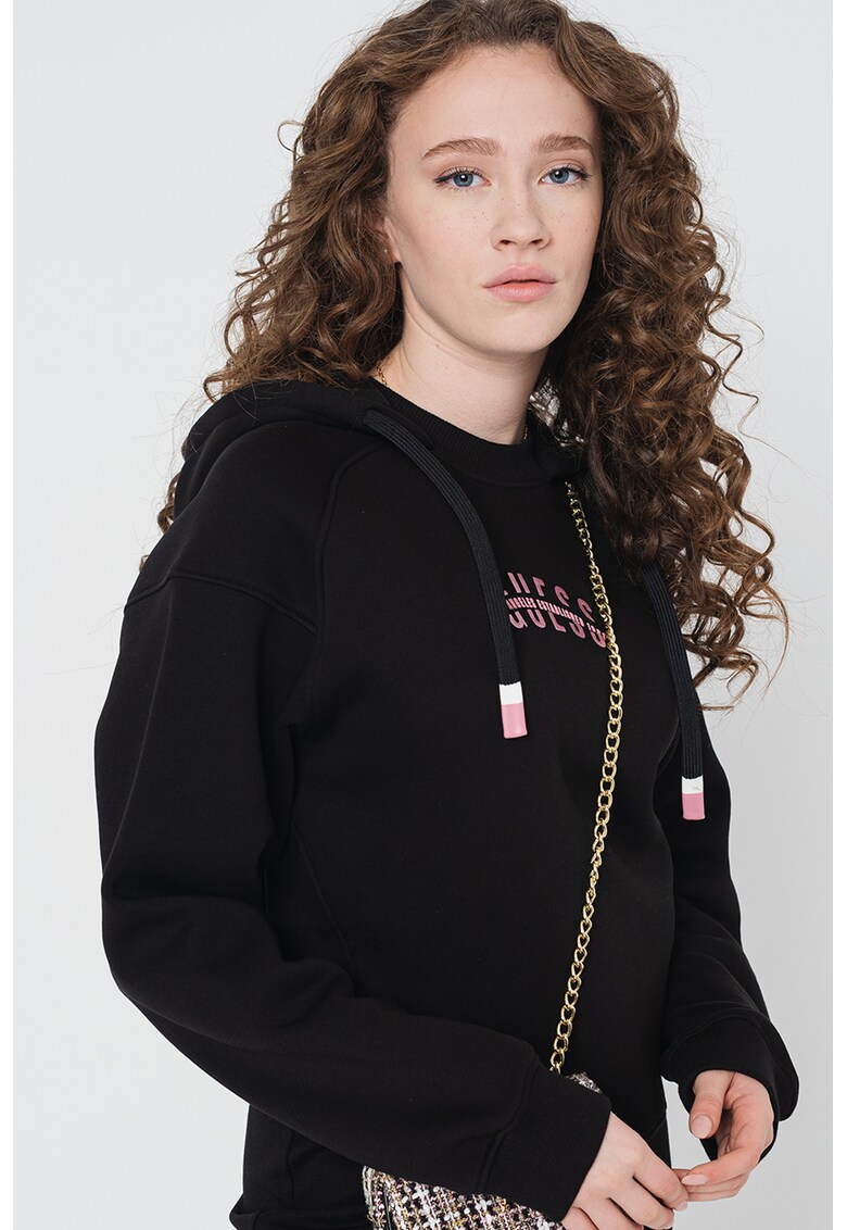GUESS JEANS Худи с асиметричен дизайн за Жени GUESS JEANS Худи с асиметричен дизайн за Жени