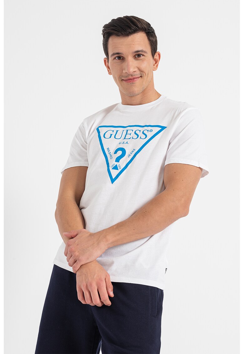 Tricou slim fit de bumbac cu imprimeu logo Bărbaţi