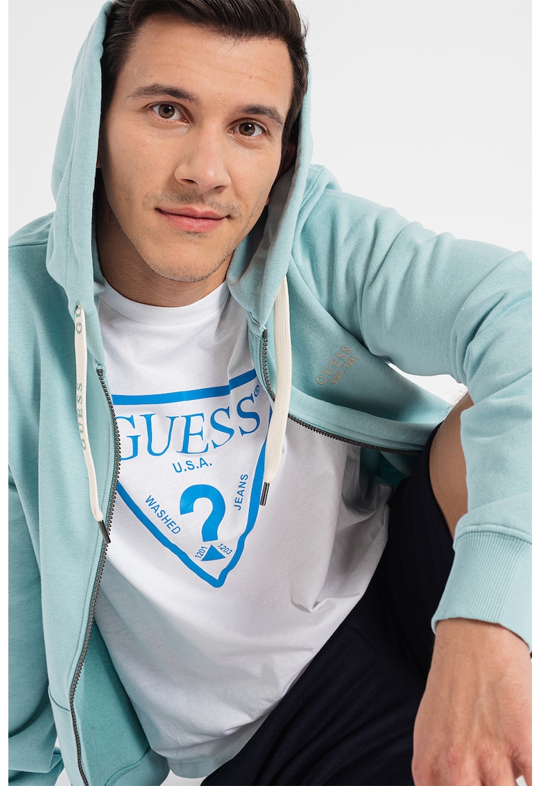 GUESS JEANS Худи с цип за Мъже GUESS JEANS Худи с цип за Мъже
