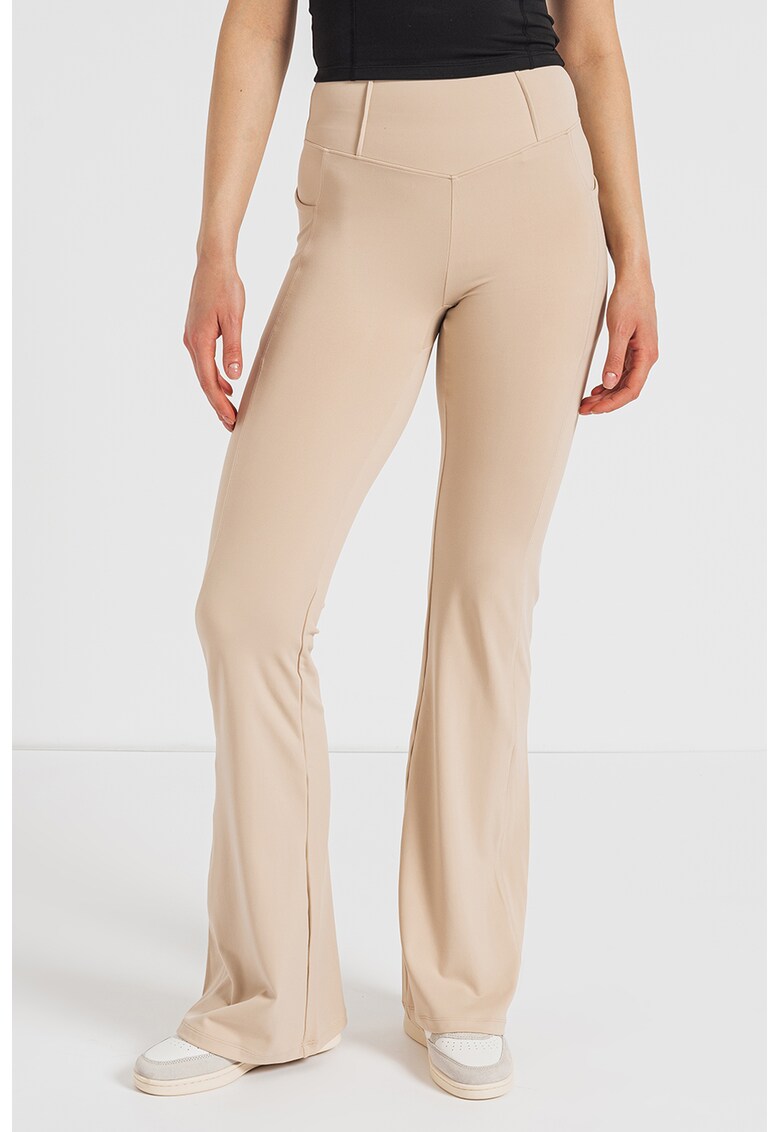 Pantaloni slim fit evazati pentru fitness