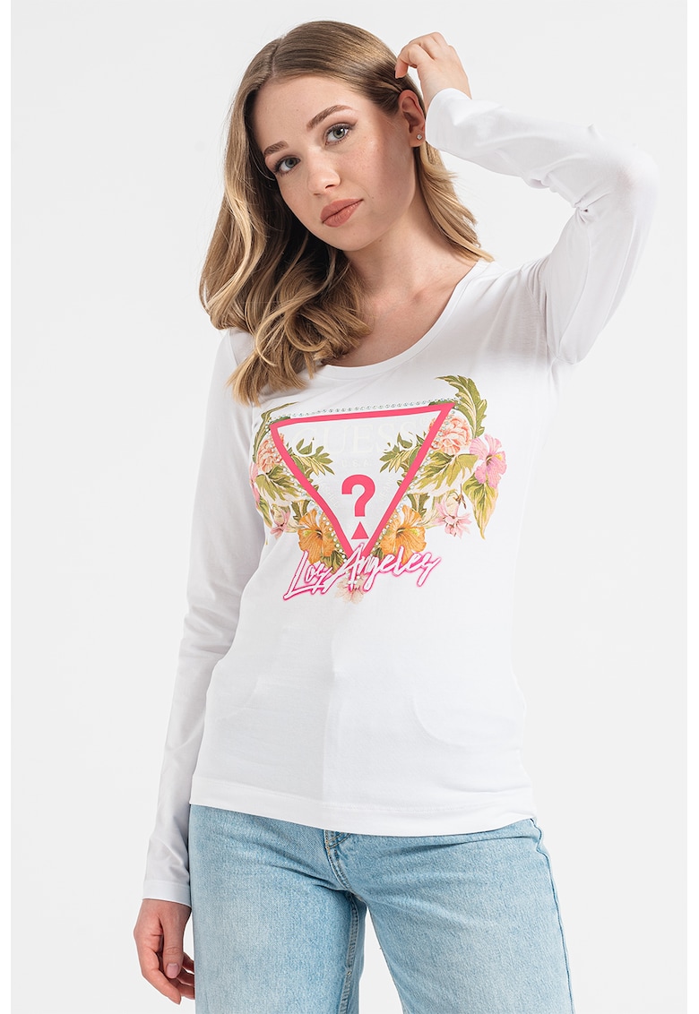 GUESS JEANS Блуза с лого за Жени GUESS JEANS Блуза с лого за Жени