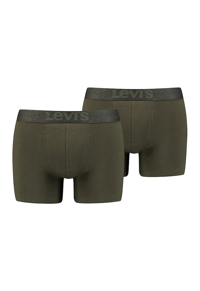 Set de boxeri cu banda logo in talie - 2 perechi