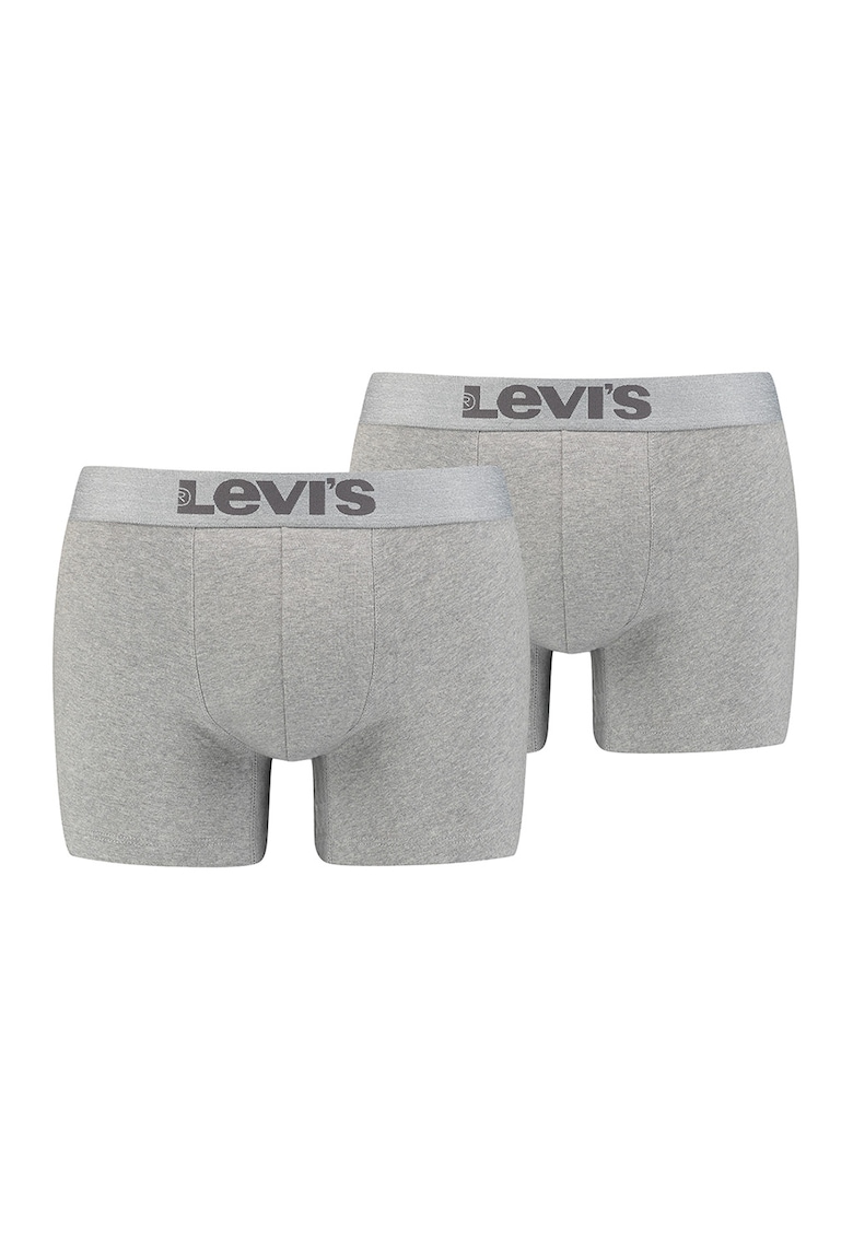 Set de boxeri cu banda logo in talie - 2 perechi Set de boxeri cu banda logo in talie - 2 perechi