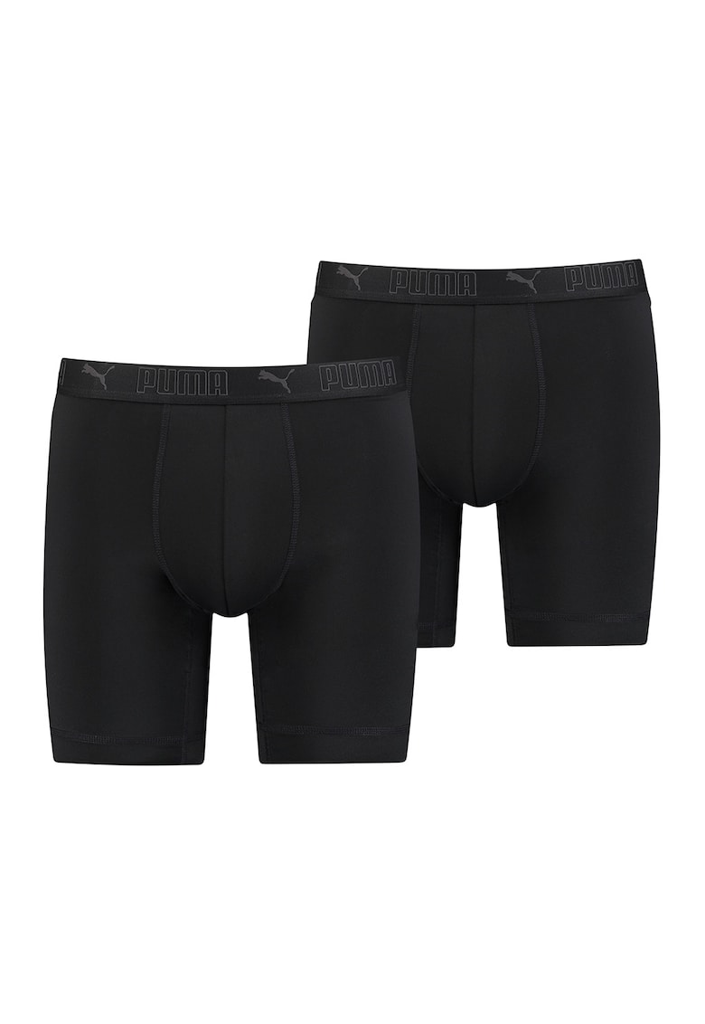 Set de boxeri cu banda logo elastica - 2 perechi