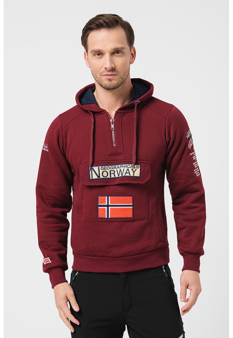 Hanorac cu snur si logo brodat Gymclass