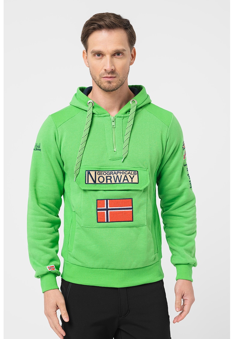 Hanorac cu snur si logo brodat Gymclass