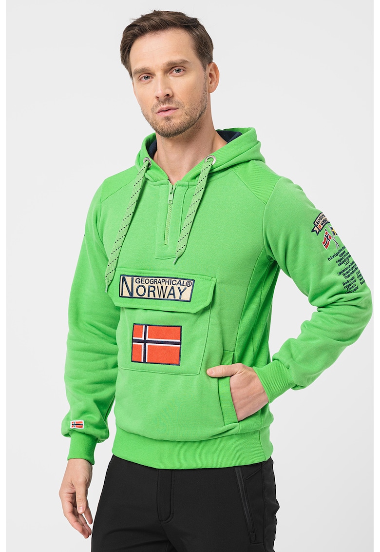 Hanorac cu snur si logo brodat Gymclass