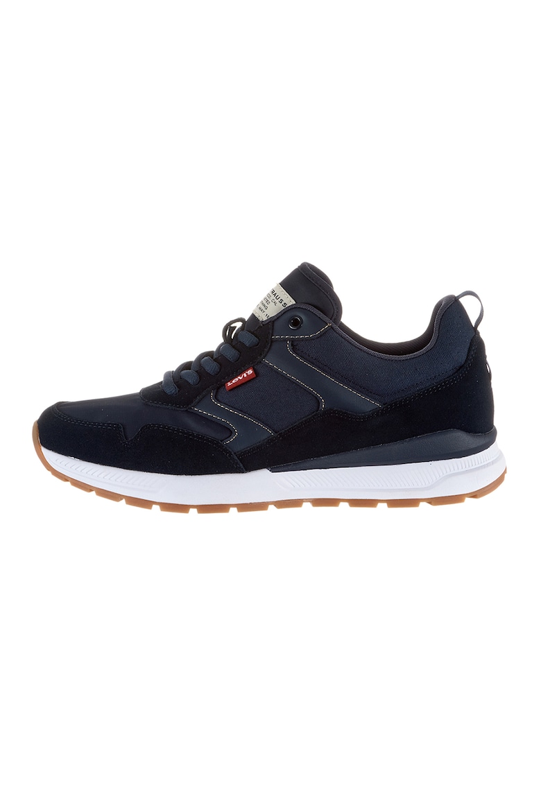 Pantofi sport low cut cu garnituri de piele intoarsa