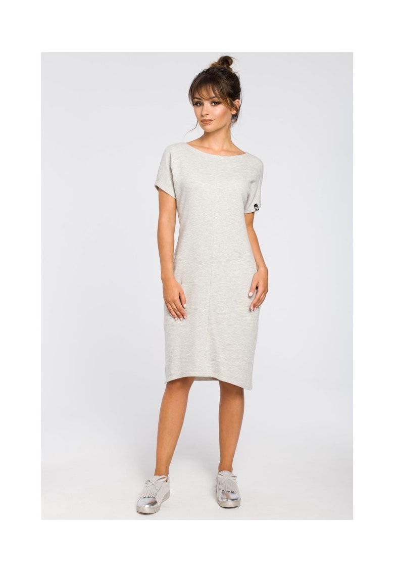 Rochie - Bumbac  Poliester - Gri