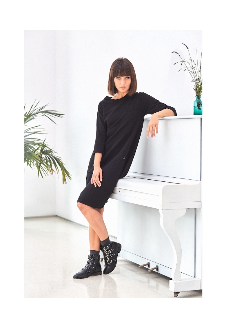 Rochie bomber pentru femei - Negru