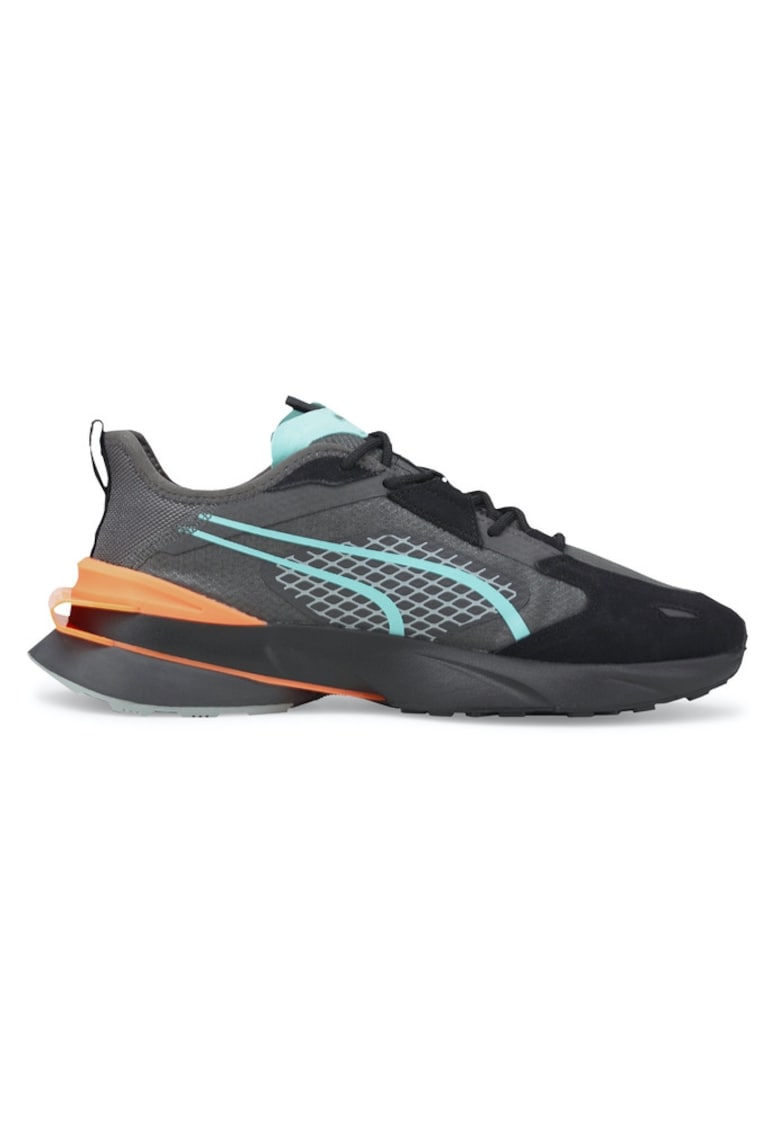 Pantofi sport cu garnituri de piele intoarsa Pwrframe OP-1 - Negru