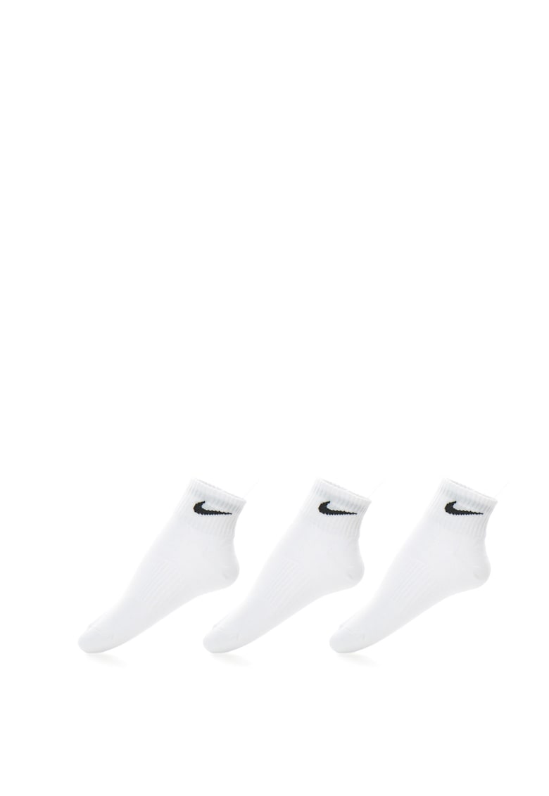 Set de sosete din material usor - 3 perechi - Unisex - Alb