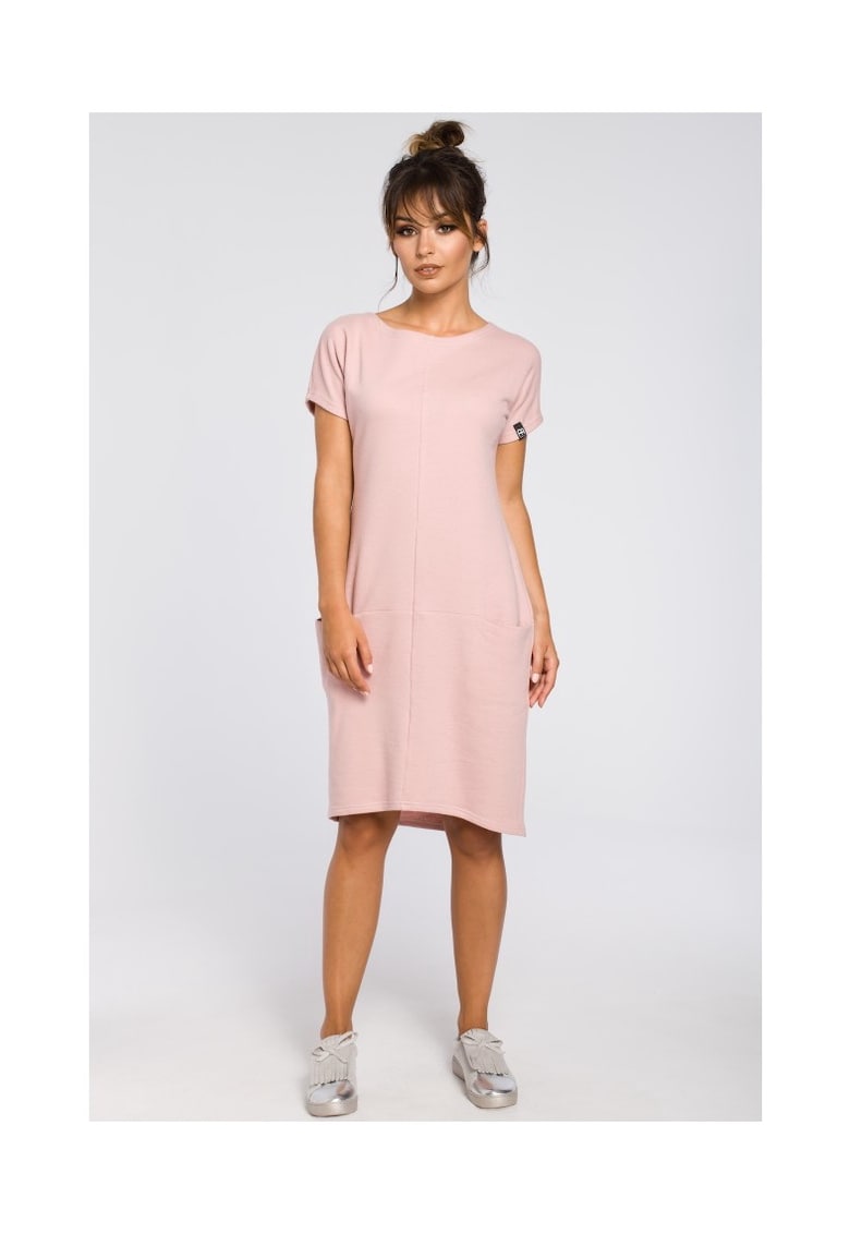 Rochie - Bumbac  Poliester - Gri