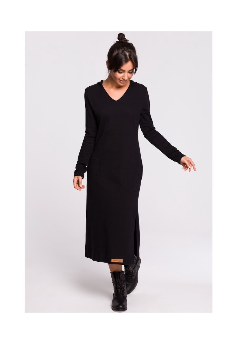 Rochie - Bumbac / Poliester - Alb - Negru