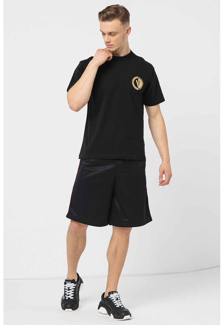 Versace Jeans Couture Памучна тениска с лого за Мъже Versace Jeans Couture Памучна тениска с лого за Мъже