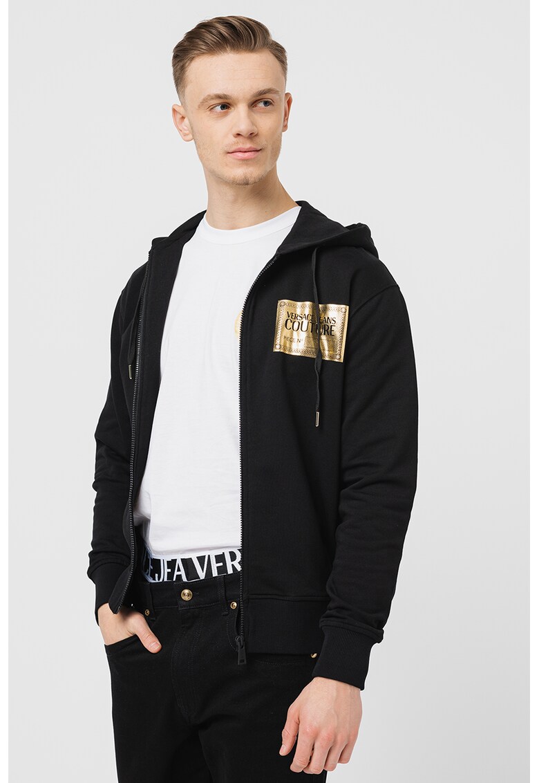 Versace Jeans Couture Худи с цип и лого за Мъже Versace Jeans Couture Худи с цип и лого за Мъже