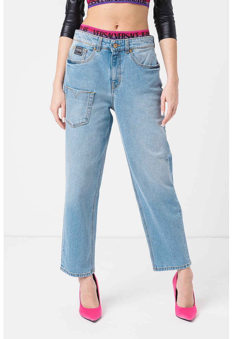 Versace Jeans Couture Дънки над глезена – с права кройка за Жени Versace Jeans Couture Дънки над глезена – с права кройка за Жени