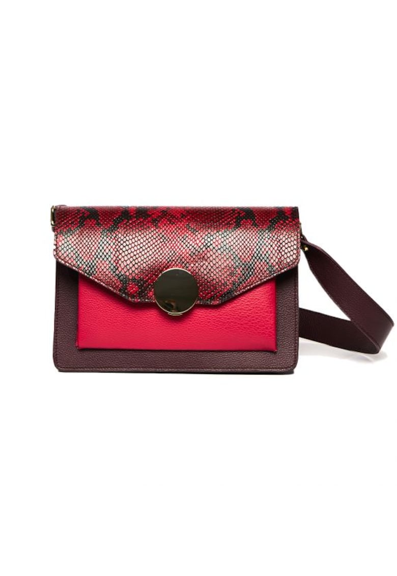 Geanta dama piele - Arina - rosu -27x14x20 cm