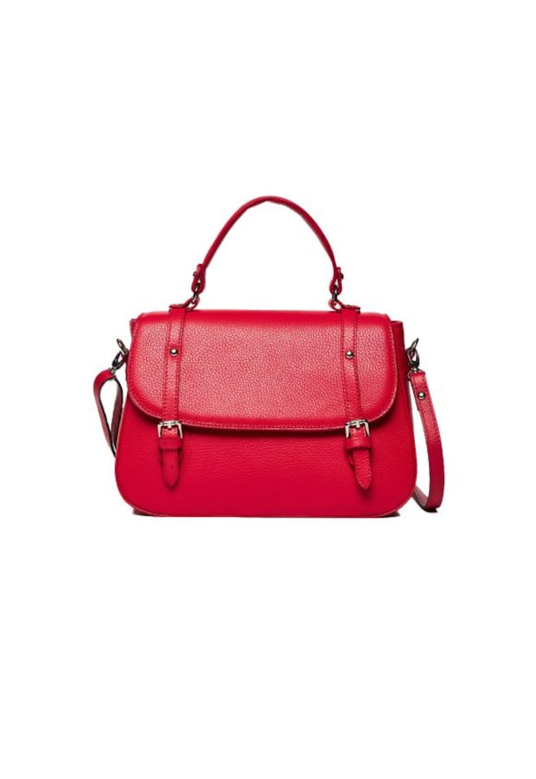 Geanta dama piele -  Elena - fuxia - 30x10x22 cm Geanta dama piele -  Elena - fuxia - 30x10x22 cm