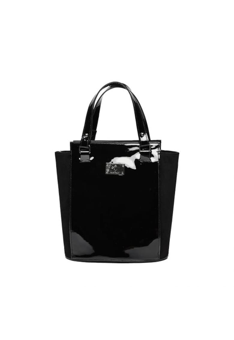 Geanta dama piele -  Elisabeth 8 - negru - 25x14x27 cm Geanta dama piele -  Elisabeth 8 - negru - 25x14x27 cm