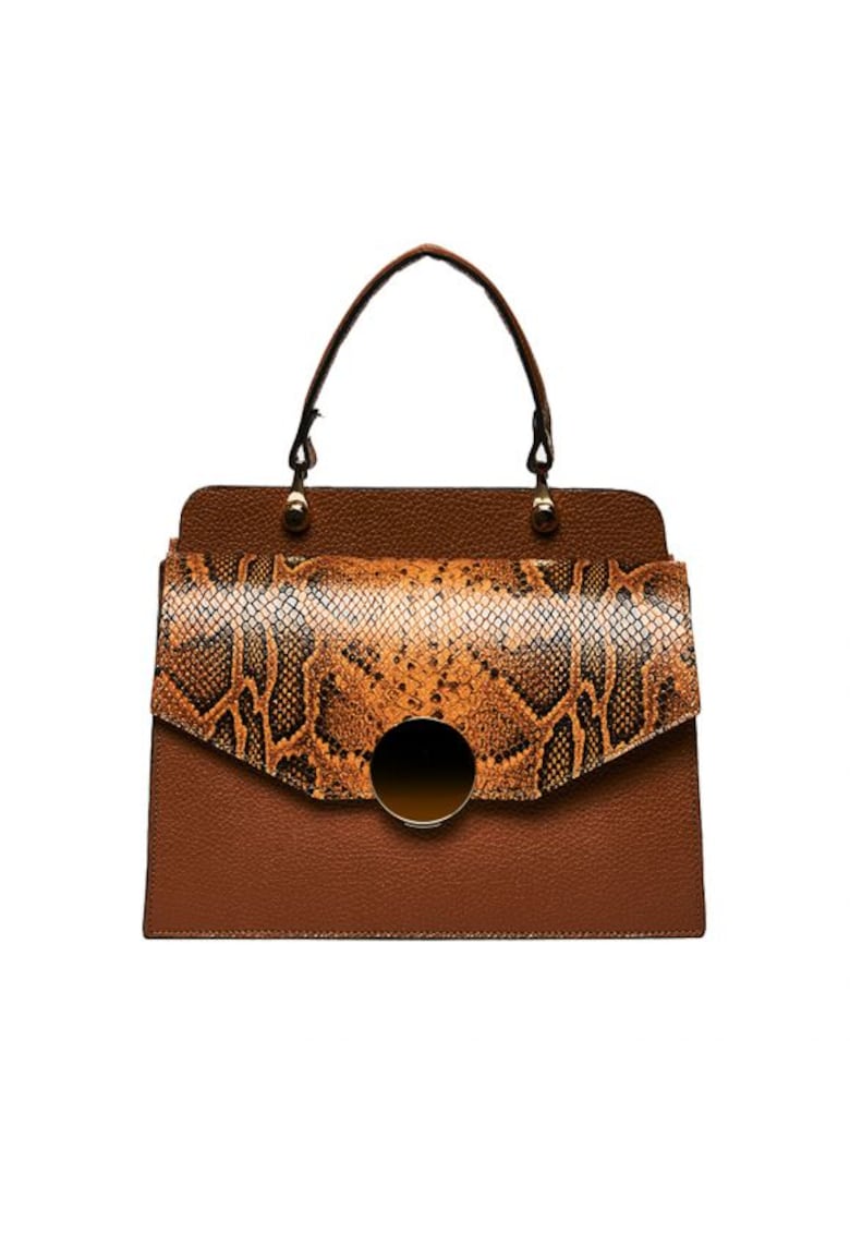 Geanta dama piele - Felicia - 26x12x20 - Coniac