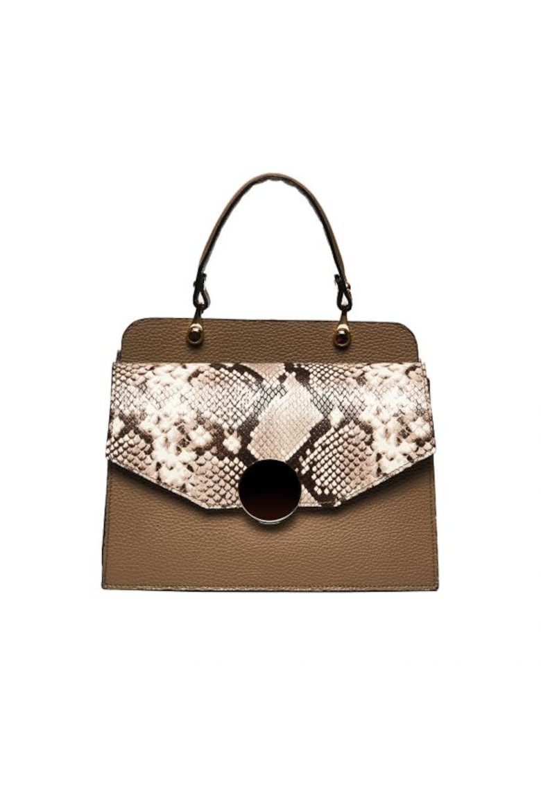 Geanta dama piele - Felicia - 26x12x20 - Grej