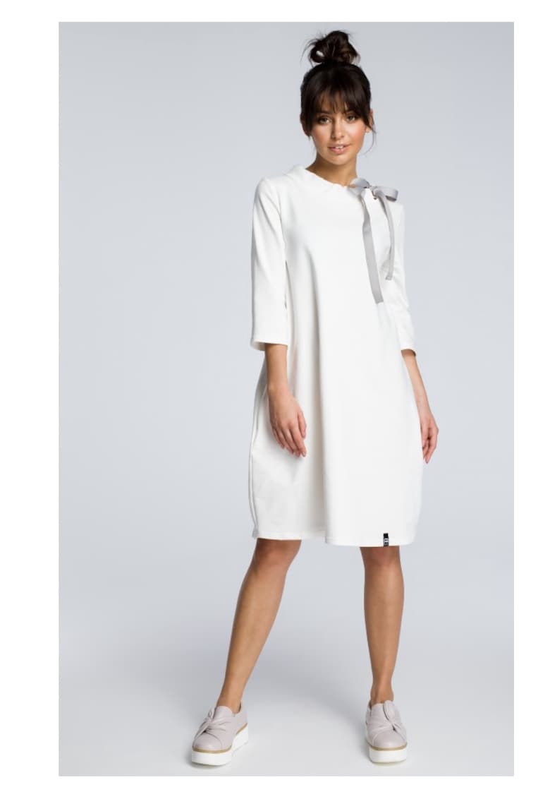 Rochie de dama - Tip Oversize - Bumbac - Elastan - Negru