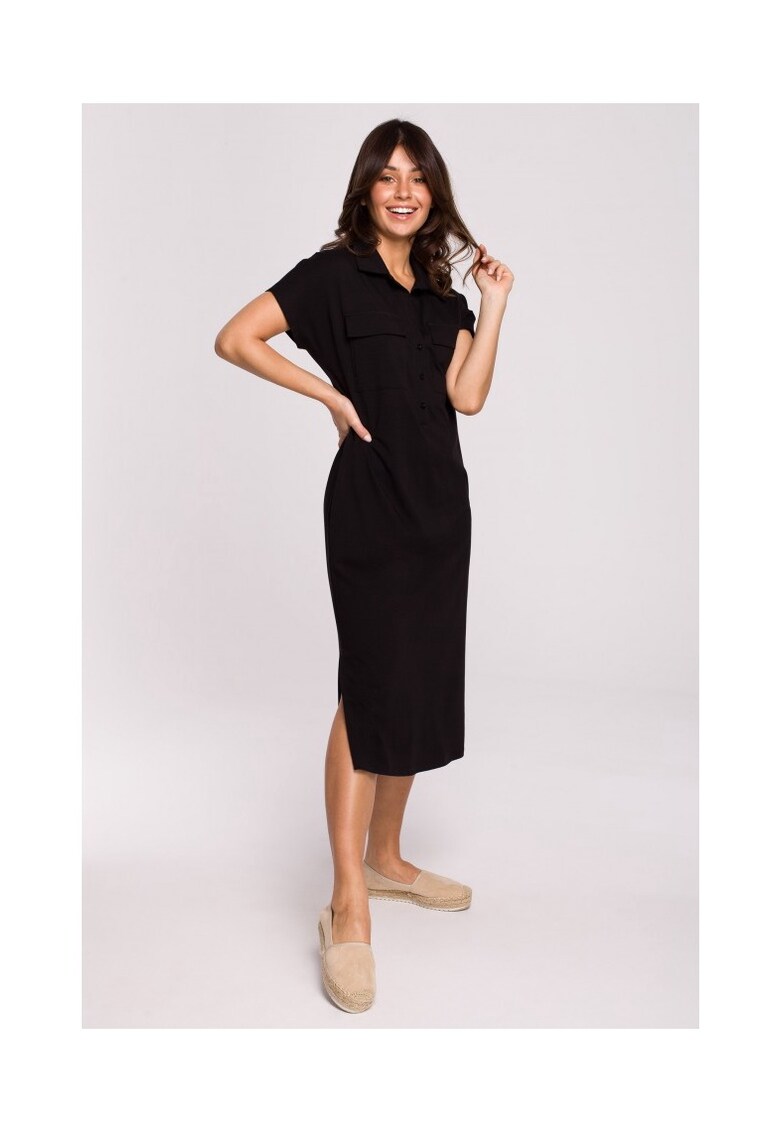 Rochie Safari cu buzunare - Bumbac