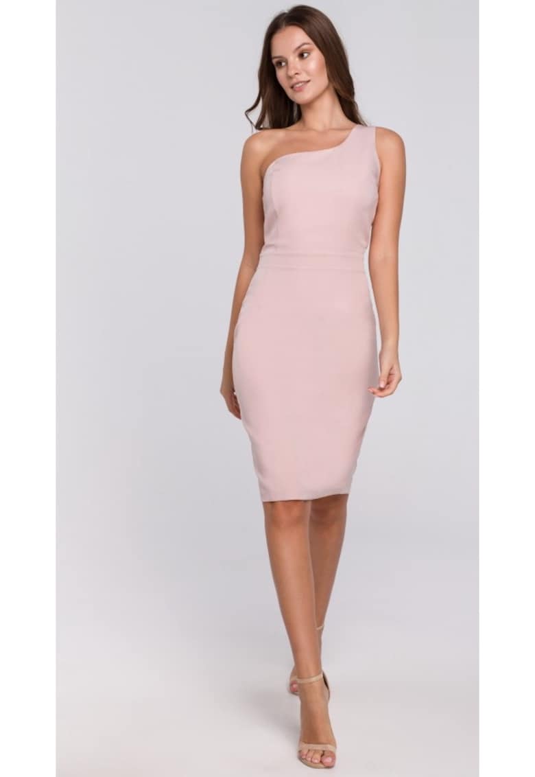 Rochie dama - Poliester / Elastan - Roz deschis