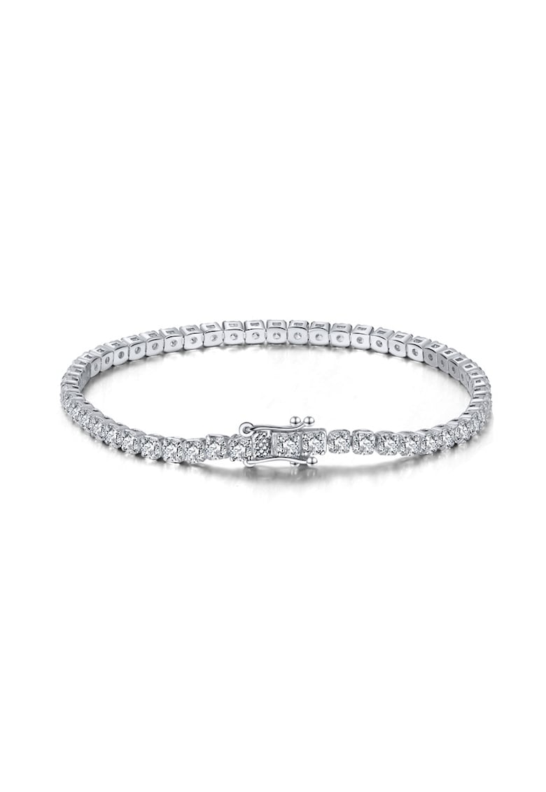 Bratara Tennis 3mm - Argint - pentru barbati 3 mm - Argintiu deschis