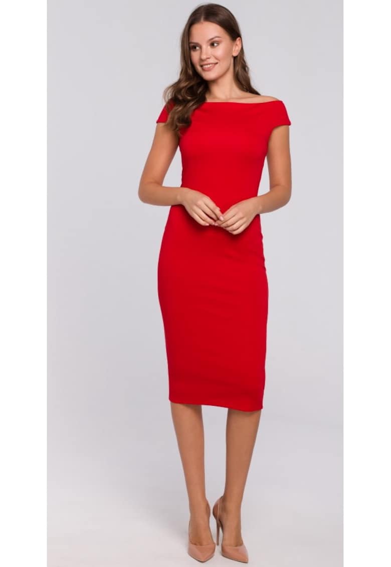 Rochie midi tricotata