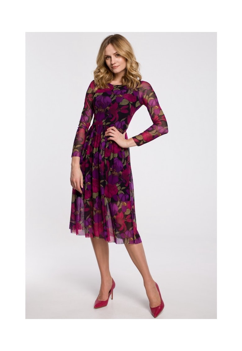 Rochie de dama - Model elegant - Poliester - Multicolor
